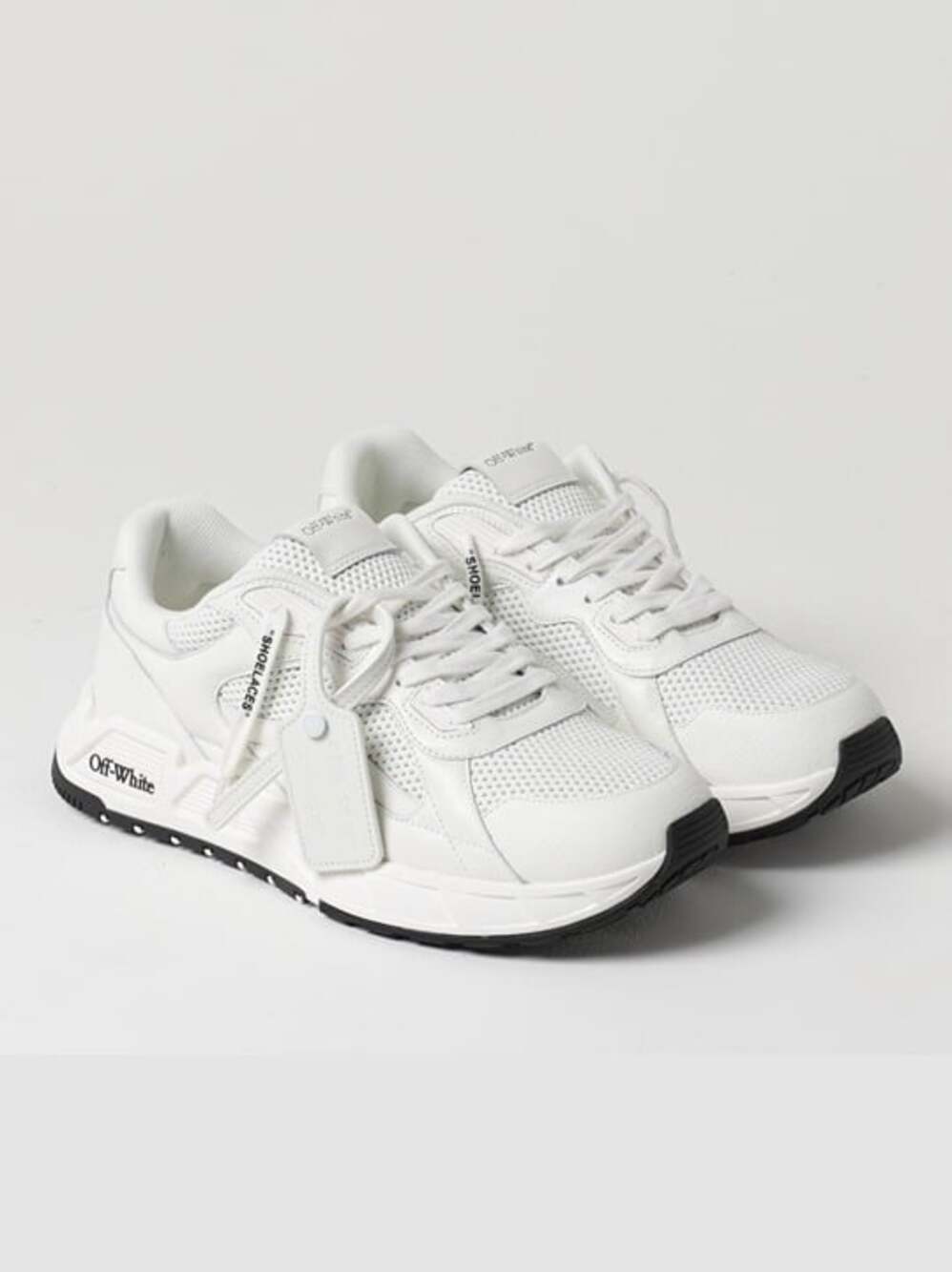Off-White Women's White Kick Off Runner B Sneaker Size 35 (MSRP $655)